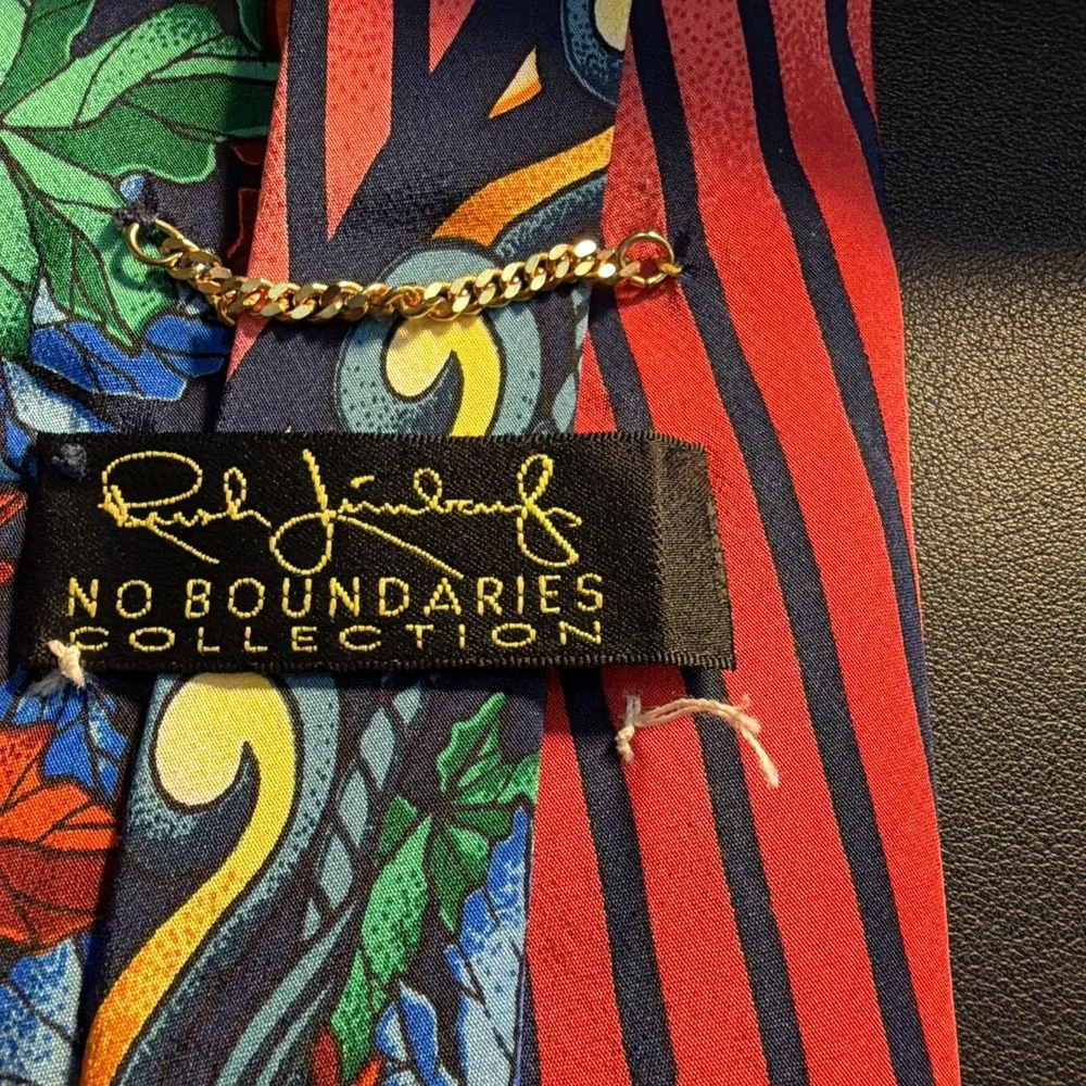 Rush Limbaugh Christmas Ribbons No Boundaries Silk Multi Color tie necktie
